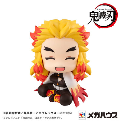 Demon Slayer: Kimetsu no Yaiba Look Up PVC Statue Rengoku Kyoujurou Smile Ver. 11cm (with gift) - Scale Statue - Megahouse - Hobby Figures UK
