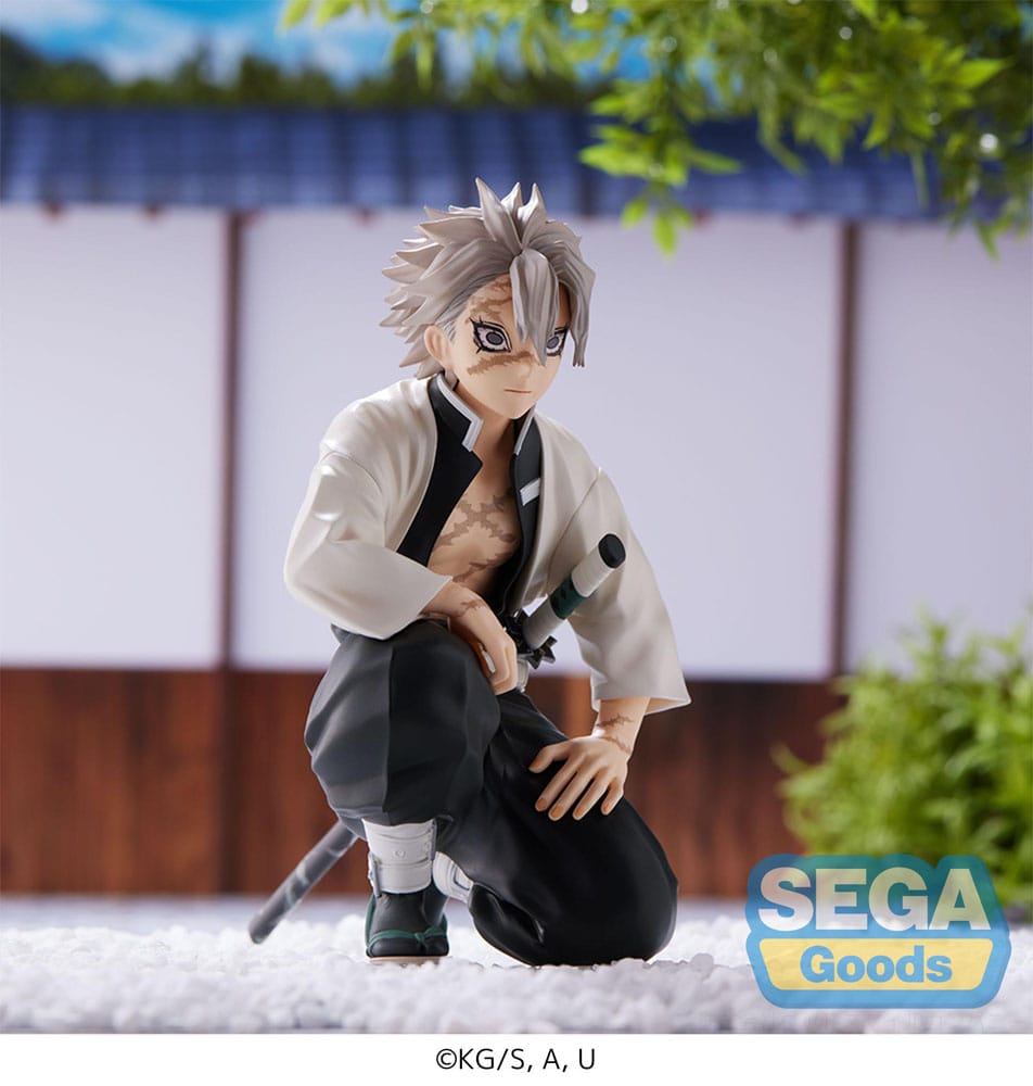 Demon Slayer: Kimetsu no Yaiba PM Perching PVC Statue Sanemi Shinazugawa (Hashira Meeting) 11cm(re-run) - Scale Statue - Sega - Hobby Figures UK
