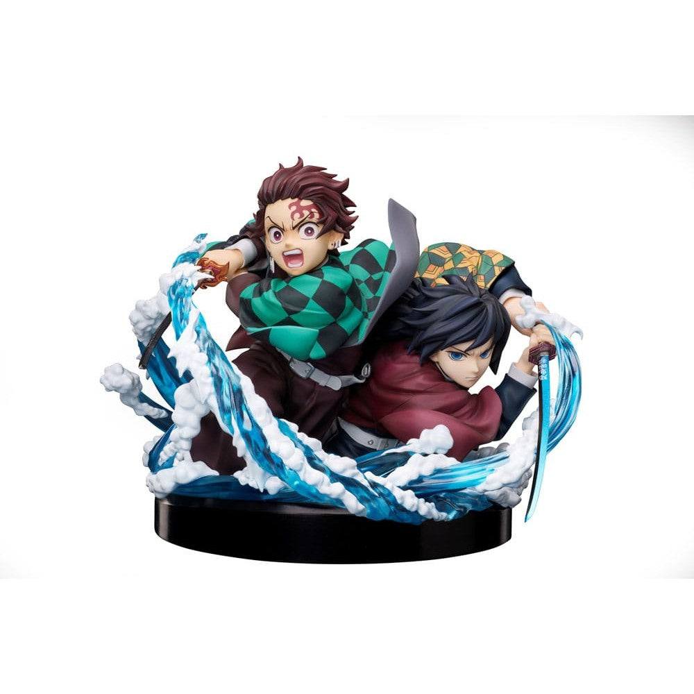 Demon Slayer: Kimetsu no Yaiba PVC Statue Tanjiro & Giyuu 13cm - Scale Statue - Aniplex - Hobby Figures UK