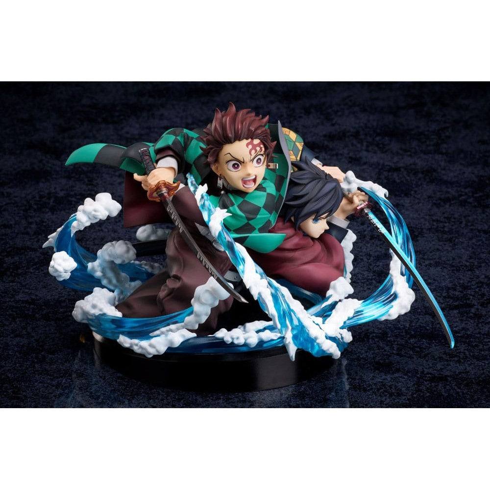 Demon Slayer: Kimetsu no Yaiba PVC Statue Tanjiro & Giyuu 13cm - Scale Statue - Aniplex - Hobby Figures UK