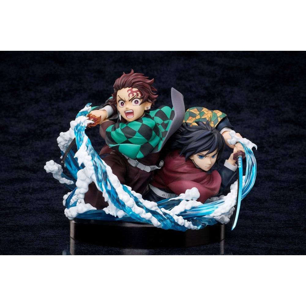 Demon Slayer: Kimetsu no Yaiba PVC Statue Tanjiro & Giyuu 13cm - Scale Statue - Aniplex - Hobby Figures UK