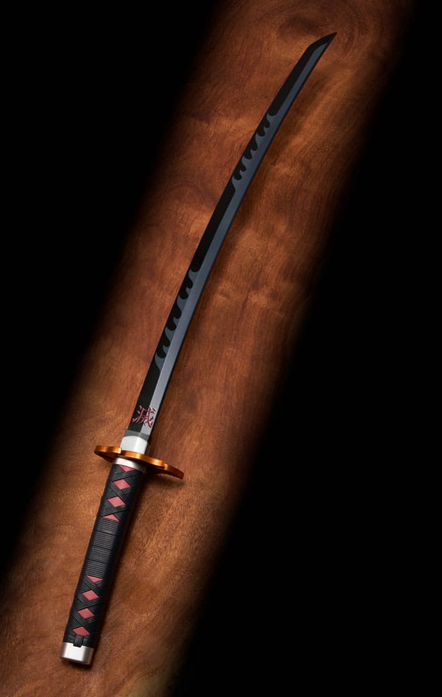 Demon Slayer: Kimetsu no Yaiba Proplica Replica 1/1 Nichirin Sword (Tanjiro Kamado) Kyojuro Rengoku´s Sword Gueard Ver. 88cm