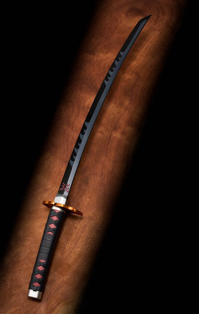 Demon Slayer: Kimetsu no Yaiba Proplica Replica 1/1 Nichirin Sword (Tanjiro Kamado) Kyojuro Rengoku´s Sword Gueard Ver. 88cm