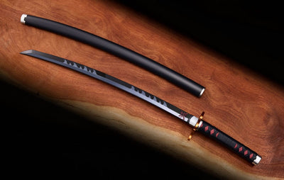 Demon Slayer: Kimetsu no Yaiba Proplica Replica 1/1 Nichirin Sword (Tanjiro Kamado) Kyojuro Rengoku´s Sword Gueard Ver. 88cm