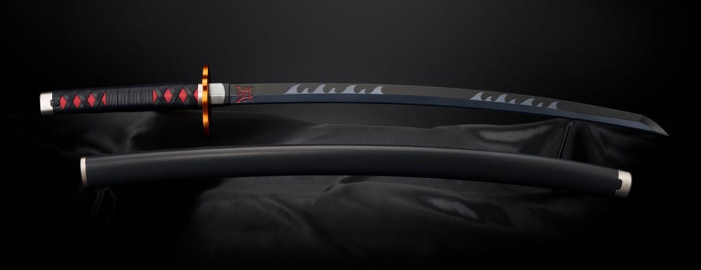 Demon Slayer: Kimetsu no Yaiba Proplica Replica 1/1 Nichirin Sword (Tanjiro Kamado) Kyojuro Rengoku´s Sword Gueard Ver. 88cm