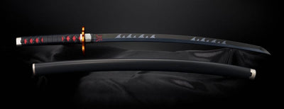 Demon Slayer: Kimetsu no Yaiba Proplica Replica 1/1 Nichirin Sword (Tanjiro Kamado) Kyojuro Rengoku´s Sword Gueard Ver. 88cm