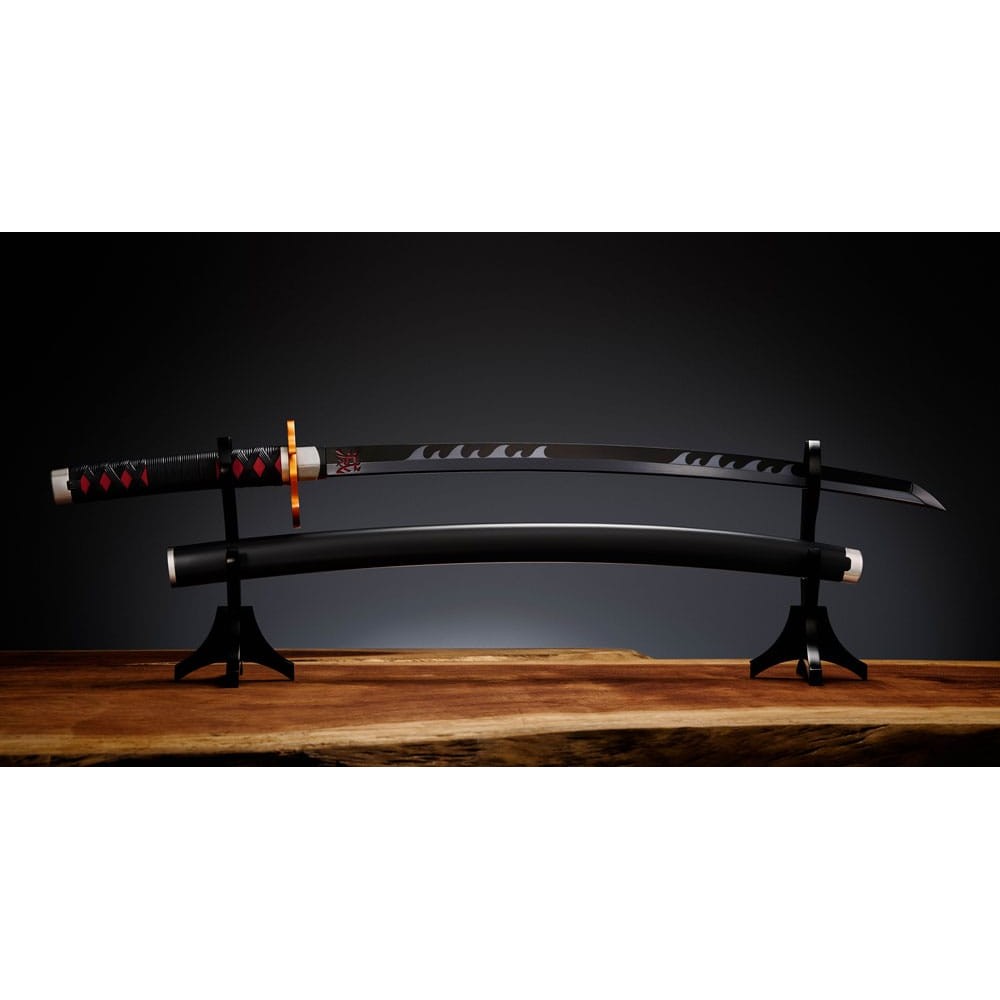Demon Slayer: Kimetsu no Yaiba Proplica Replica 1/1 Nichirin Sword (Tanjiro Kamado) Kyojuro Rengoku´s Sword Gueard Ver. 88cm