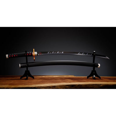 Demon Slayer: Kimetsu no Yaiba Proplica Replica 1/1 Nichirin Sword (Tanjiro Kamado) Kyojuro Rengoku´s Sword Gueard Ver. 88cm
