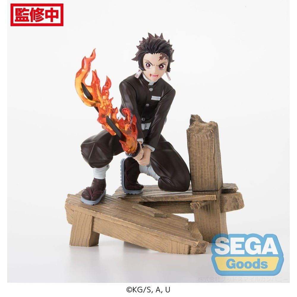 Demon Slayer: Kimetsu no Yaiba Xross Link Anime PVC Statue Tanjiro Kamado -Swordsmith Village Arc- 12cm - Scale Statue - Sega - Hobby Figures UK