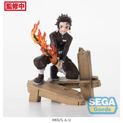 Demon Slayer: Kimetsu no Yaiba Xross Link Anime PVC Statue Tanjiro Kamado -Swordsmith Village Arc- 12cm - Scale Statue - Sega - Hobby Figures UK