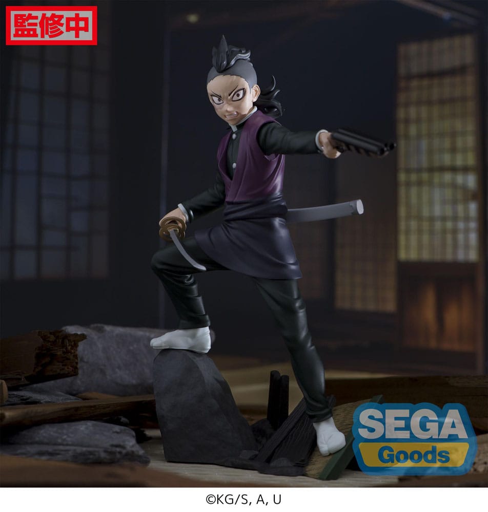 Demon Slayer: Kimetsu no Yaiba Xross Link Anime PVC Statue Genya Shinazugawa -Swordsmith Village Arc- 15cm - Scale Statue - Sega - Hobby Figures UK