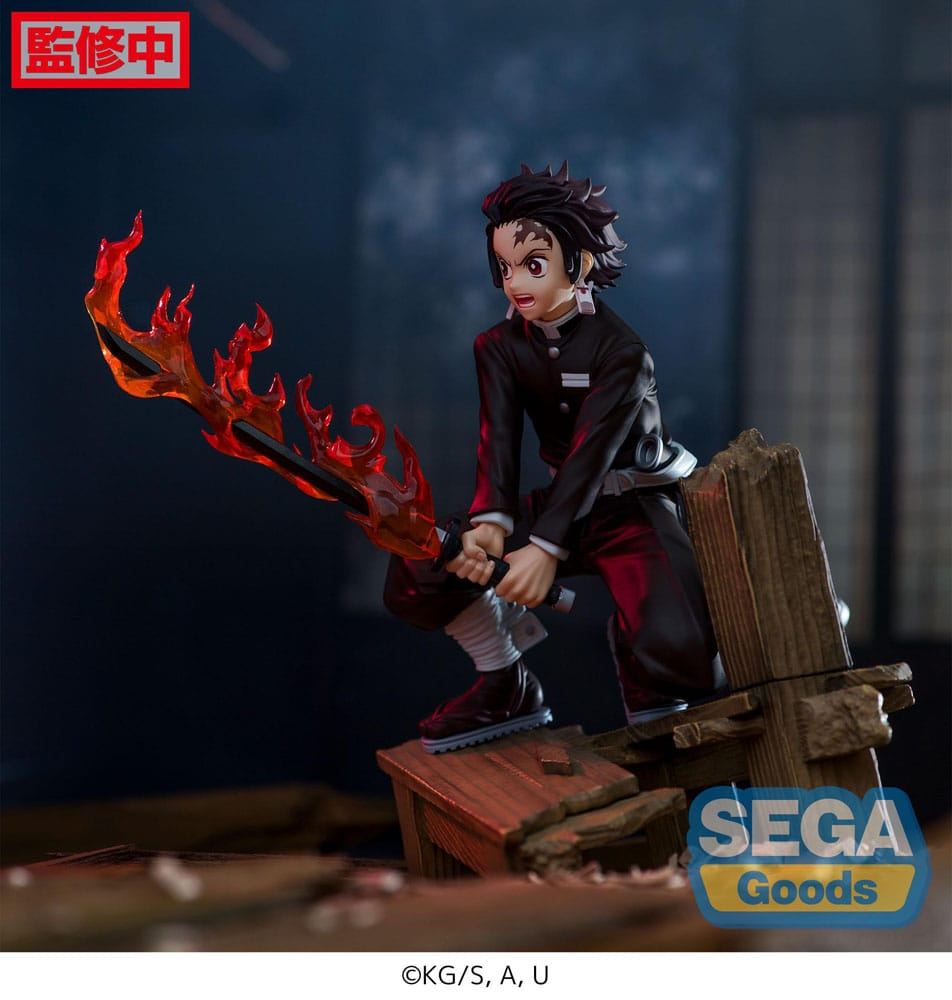 Demon Slayer: Kimetsu no Yaiba Xross Link Anime PVC Statue Tanjiro Kamado -Swordsmith Village Arc- 12cm - Scale Statue - Sega - Hobby Figures UK