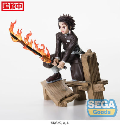 Demon Slayer: Kimetsu no Yaiba Xross Link Anime PVC Statue Tanjiro Kamado -Swordsmith Village Arc- 12cm - Scale Statue - Sega - Hobby Figures UK