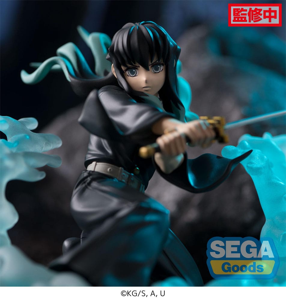 Demon Slayer: Kimetsu no Yaiba Xross Link Anime PVC Statue Muichiro Tokito Hashira Training Arc 11cm - Scale Statue - Sega - Hobby Figures UK