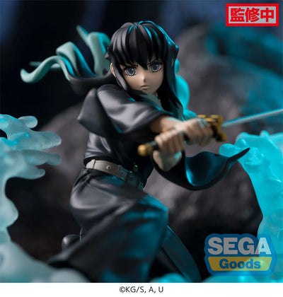 Demon Slayer: Kimetsu no Yaiba Xross Link Anime PVC Statue Muichiro Tokito Hashira Training Arc 11cm - Scale Statue - Sega - Hobby Figures UK