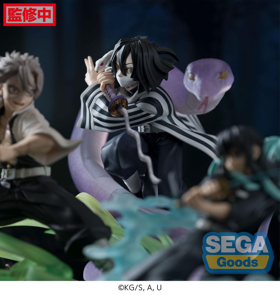 Demon Slayer: Kimetsu no Yaiba Xross Link Anime PVC Statue Obanai Iguro Hashira Training Arc 14cm - Scale Statue - Sega - Hobby Figures UK