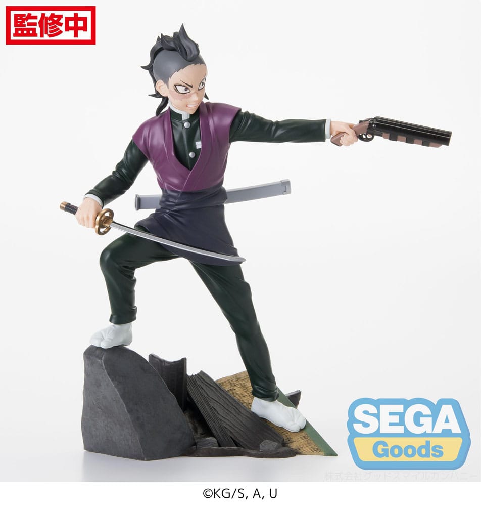 Demon Slayer: Kimetsu no Yaiba Xross Link Anime PVC Statue Genya Shinazugawa -Swordsmith Village Arc- 15cm - Scale Statue - Sega - Hobby Figures UK