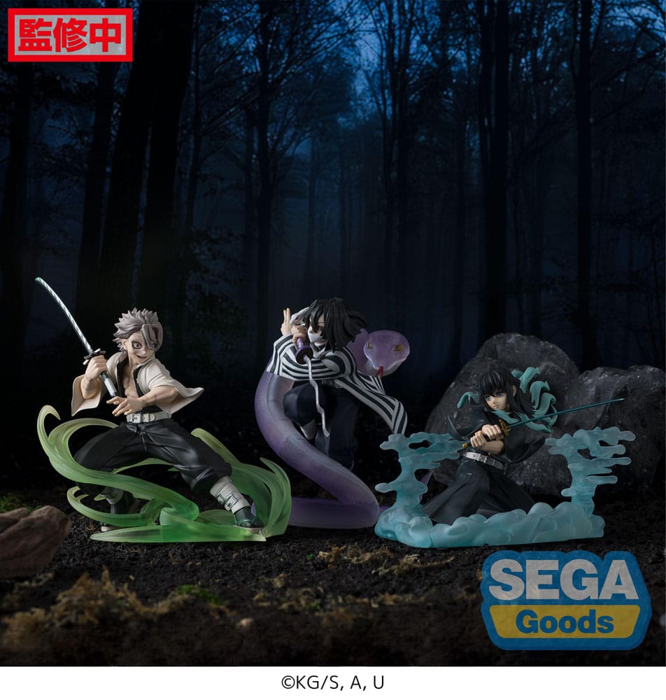 Demon Slayer: Kimetsu no Yaiba Xross Link Anime PVC Statue Sanemi Shinazugawa Hashira Training Arc 12cm - Scale Statue - Sega - Hobby Figures UK