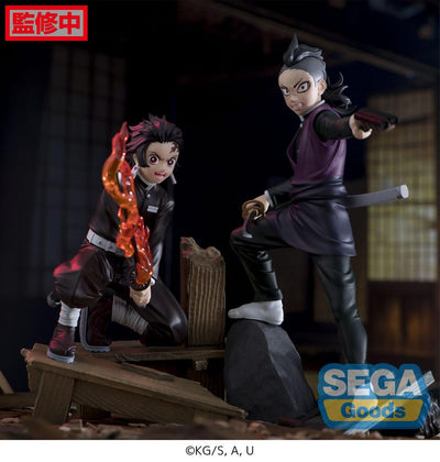 Demon Slayer: Kimetsu no Yaiba Xross Link Anime PVC Statue Genya Shinazugawa -Swordsmith Village Arc- 15cm - Scale Statue - Sega - Hobby Figures UK