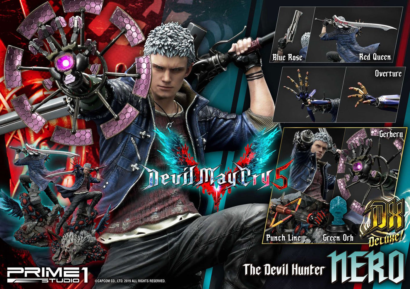 Devil May Cry 5 Statue Nero Deluxe Ver. 70cm - Scale Statue - Prime 1 Studio - Hobby Figures UK