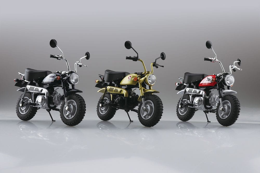 Diecast Bike Series Statue 1/12 Honda Monkey Limited Fighting Red 11cm - Scale Statue - Aoshima - Hobby Figures UK