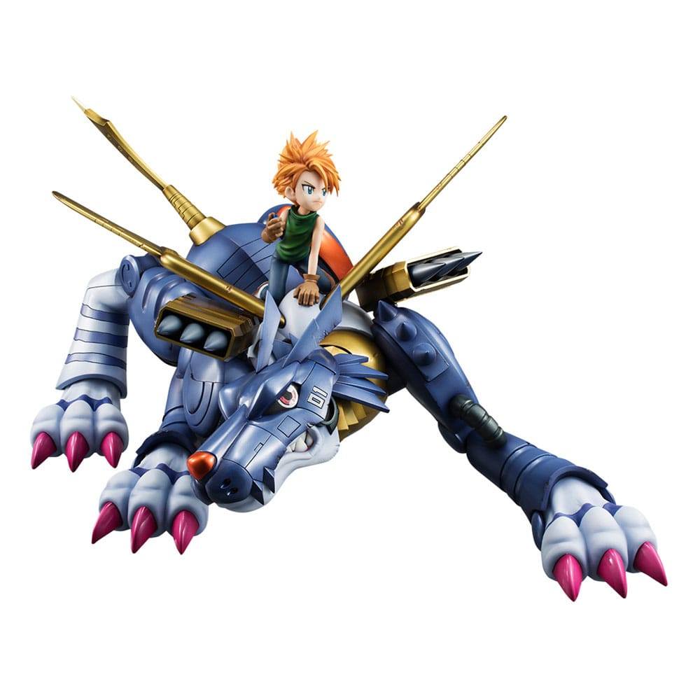 Digimon Adventure Precious G.E.M. Series PVC Statue Metal Garurumon & Ishida Yamato 30cm - Scale Statue - Megahouse - Hobby Figures UK