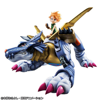 Digimon Adventure Precious G.E.M. Series PVC Statue Metal Garurumon & Ishida Yamato 30cm - Scale Statue - Megahouse - Hobby Figures UK