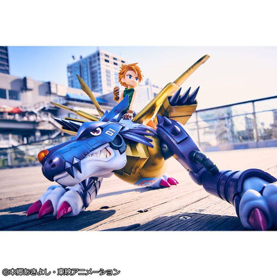 Digimon Adventure Precious G.E.M. Series PVC Statue Metal Garurumon & Ishida Yamato 30cm - Scale Statue - Megahouse - Hobby Figures UK