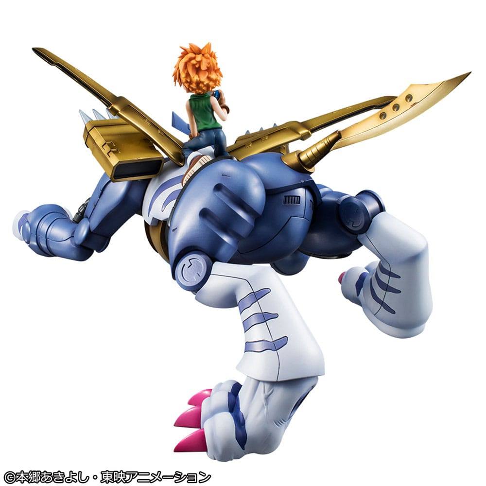 Digimon Adventure Precious G.E.M. Series PVC Statue Metal Garurumon & Ishida Yamato 30cm - Scale Statue - Megahouse - Hobby Figures UK