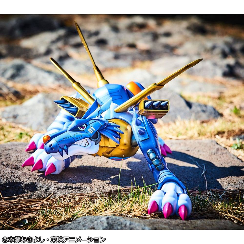 Digimon Adventure Precious G.E.M. Series PVC Statue Metal Garurumon & Ishida Yamato 30cm - Scale Statue - Megahouse - Hobby Figures UK