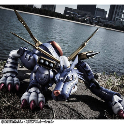 Digimon Adventure Precious G.E.M. Series PVC Statue Metal Garurumon & Ishida Yamato 30cm - Scale Statue - Megahouse - Hobby Figures UK