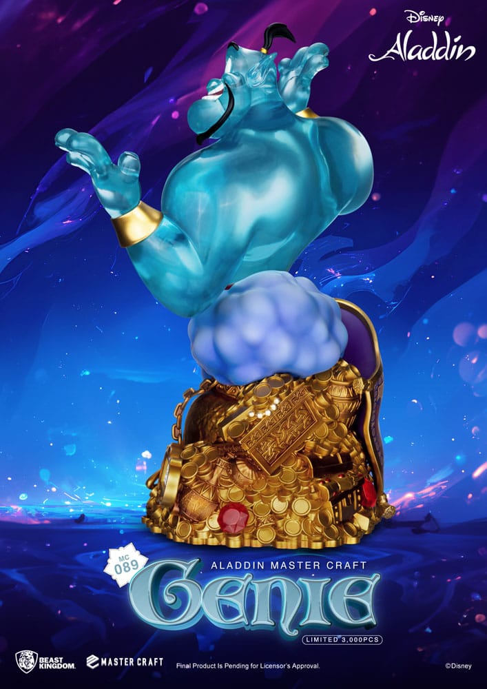 Disney (Aladdin) Master Craft Statue Ginie 42cm - Scale Statue - Beast Kingdom Toys - Hobby Figures UK