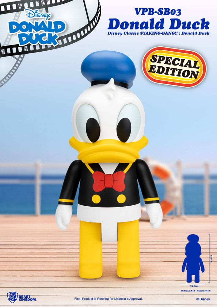 Disney Syaing Bang Vinyl Bank Mickey and Friends Donald Duck 53cm - Scale Statue - Beast Kingdom Toys - Hobby Figures UK