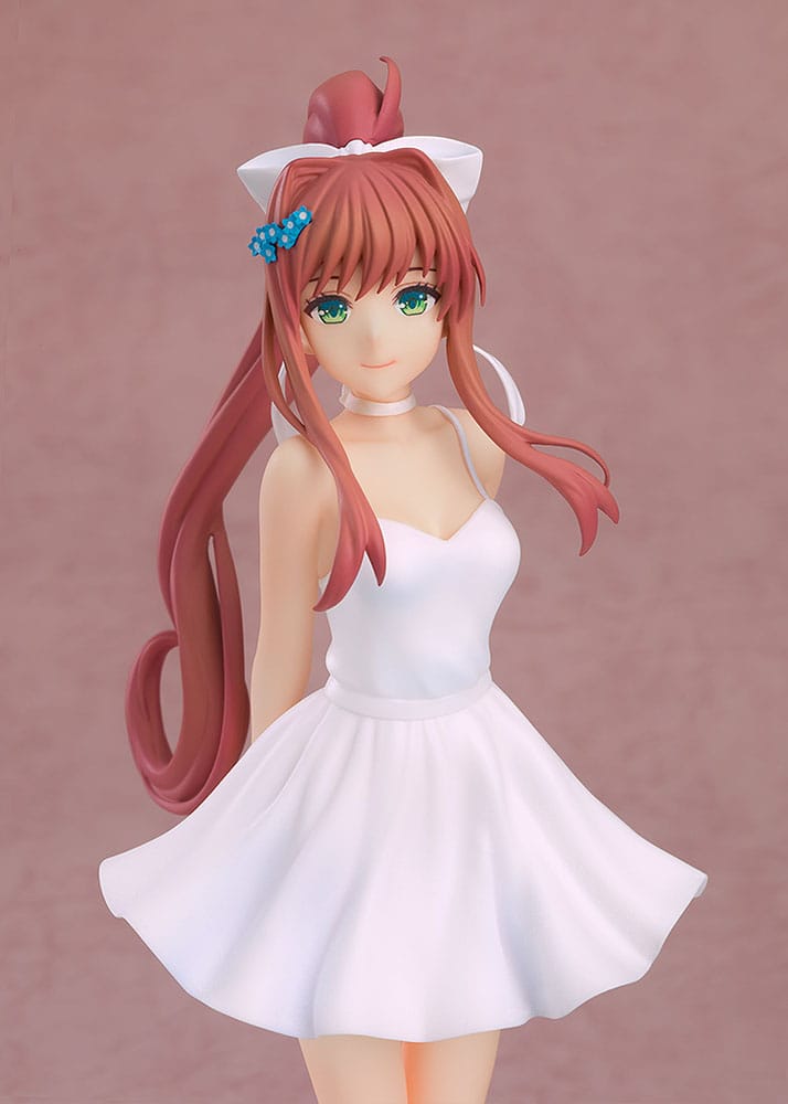 Doki Doki Literature Club! Pop Up Parade PVC Statue Monika: White Dress Ver. 18cm - Scale Statue - Good Smile Company - Hobby Figures UK