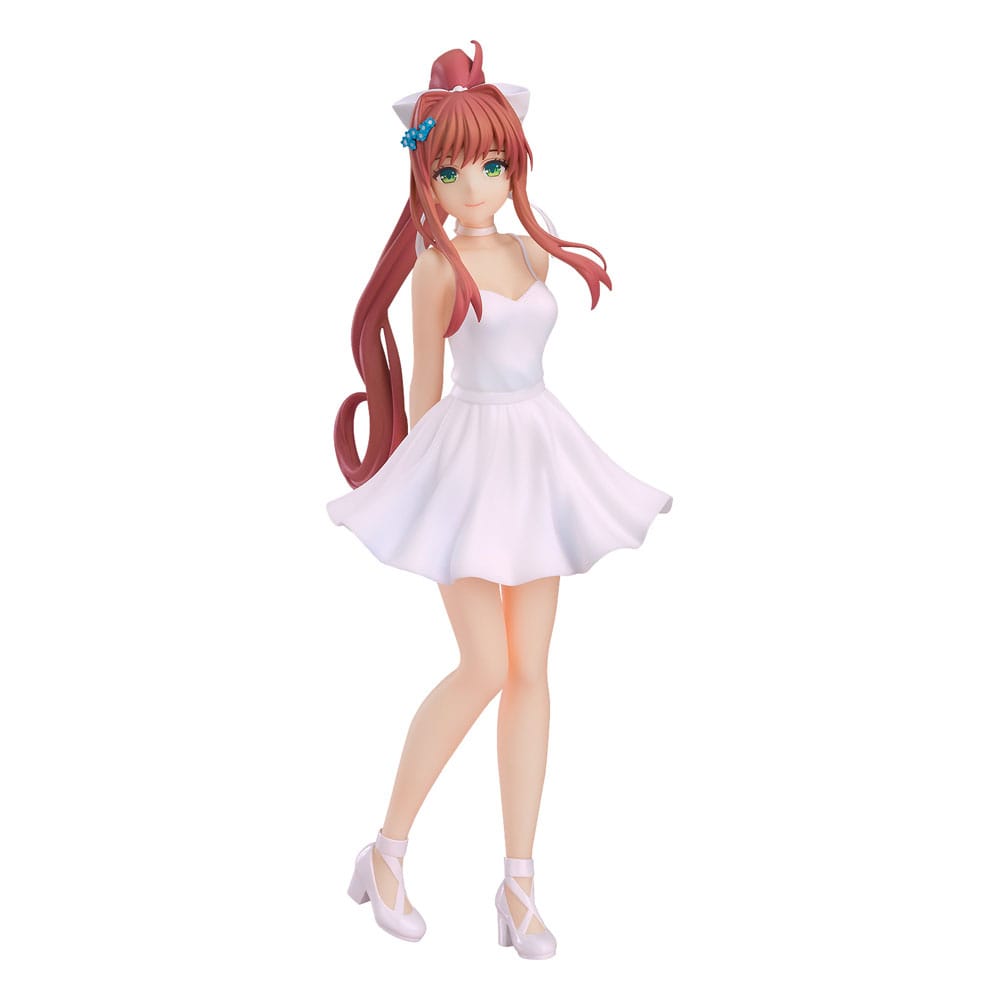 Doki Doki Literature Club! Pop Up Parade PVC Statue Monika: White Dress Ver. 18cm - Scale Statue - Good Smile Company - Hobby Figures UK