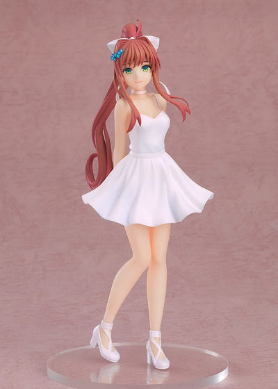 Doki Doki Literature Club! Pop Up Parade PVC Statue Monika: White Dress Ver. 18cm - Scale Statue - Good Smile Company - Hobby Figures UK