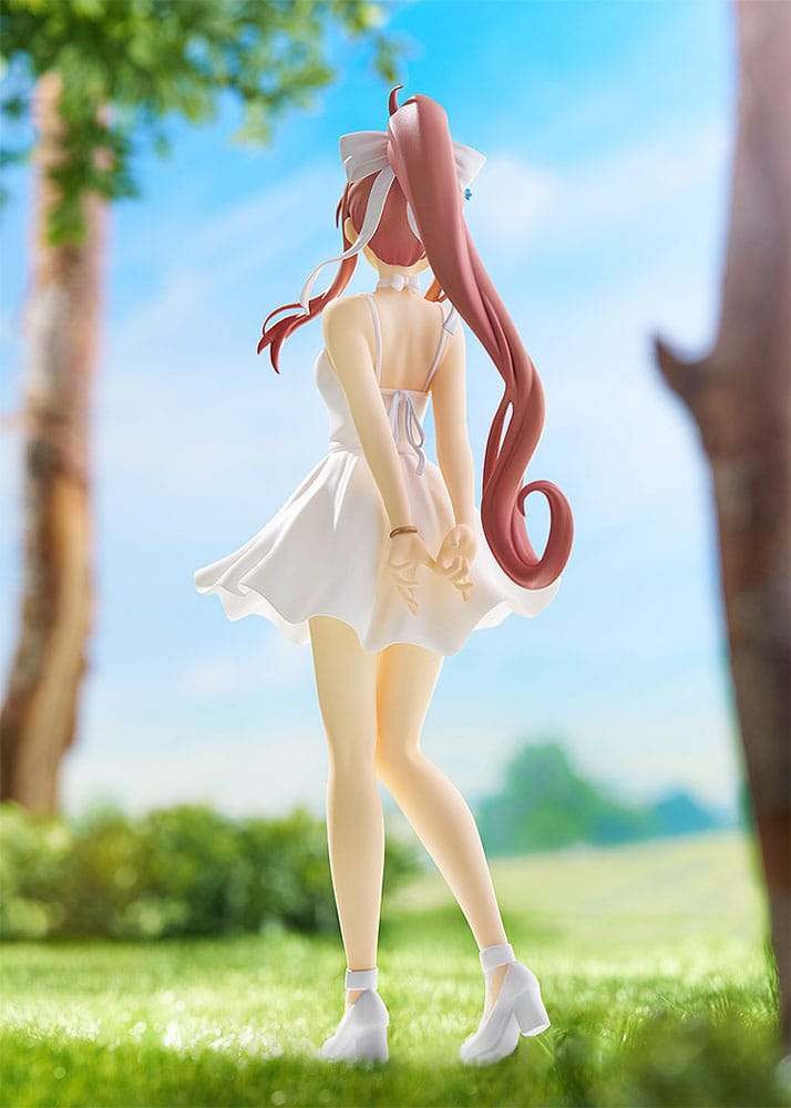 Doki Doki Literature Club! Pop Up Parade PVC Statue Monika: White Dress Ver. 18cm - Scale Statue - Good Smile Company - Hobby Figures UK