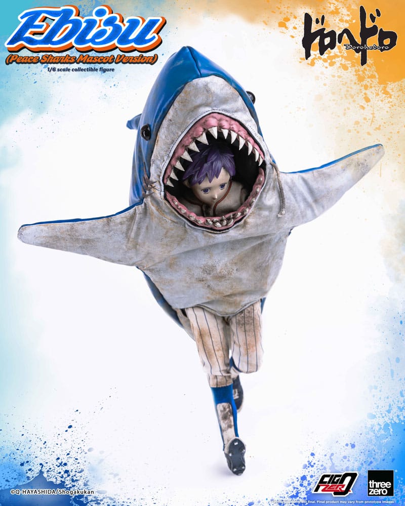 Dorohedoro FigZero Action Figure 1/6 Ebisu Peace Sharks Mascot Ver. 24cm - Action Figures - ThreeZero - Hobby Figures UK