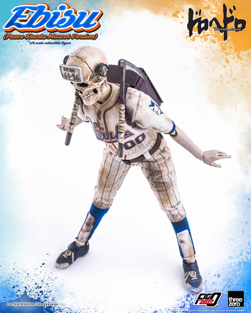 Dorohedoro FigZero Action Figure 1/6 Ebisu Peace Sharks Mascot Ver. 24cm - Action Figures - ThreeZero - Hobby Figures UK