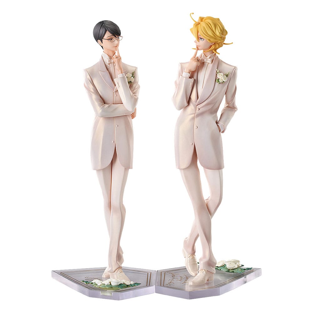 Doukyusei PVC Statues 2-Pack 1/7 Hikaru Kusakabe & Licht Sajo: Wedding Ver. 24cm - Scale Statue - Orange Rouge - Hobby Figures UK