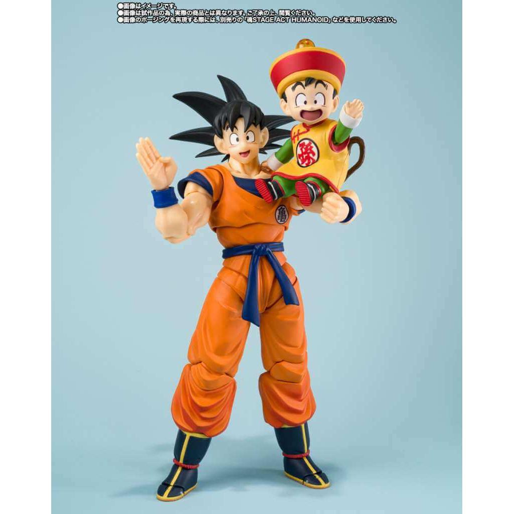 Dragon Ball S.H. Figuarts Action Figure Son Goku & Son Gohan Kid & Kintoun 14cm & 6 cm - Action Figures - Bandai Tamashii Nations - Hobby Figures UK
