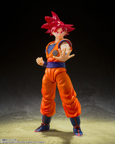 Dragon Ball Super S.H. Figuarts Action Figure Super Saiyan God Son Goku Saiyan God of Virture 14cm - Action Figures - Bandai Tamashii Nations - Hobby Figures UK