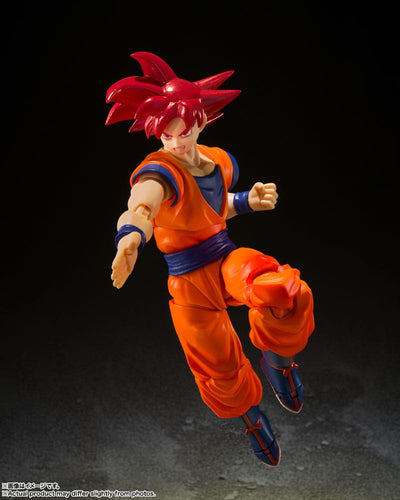 Dragon Ball Super S.H. Figuarts Action Figure Super Saiyan God Son Goku Saiyan God of Virture 14cm - Action Figures - Bandai Tamashii Nations - Hobby Figures UK