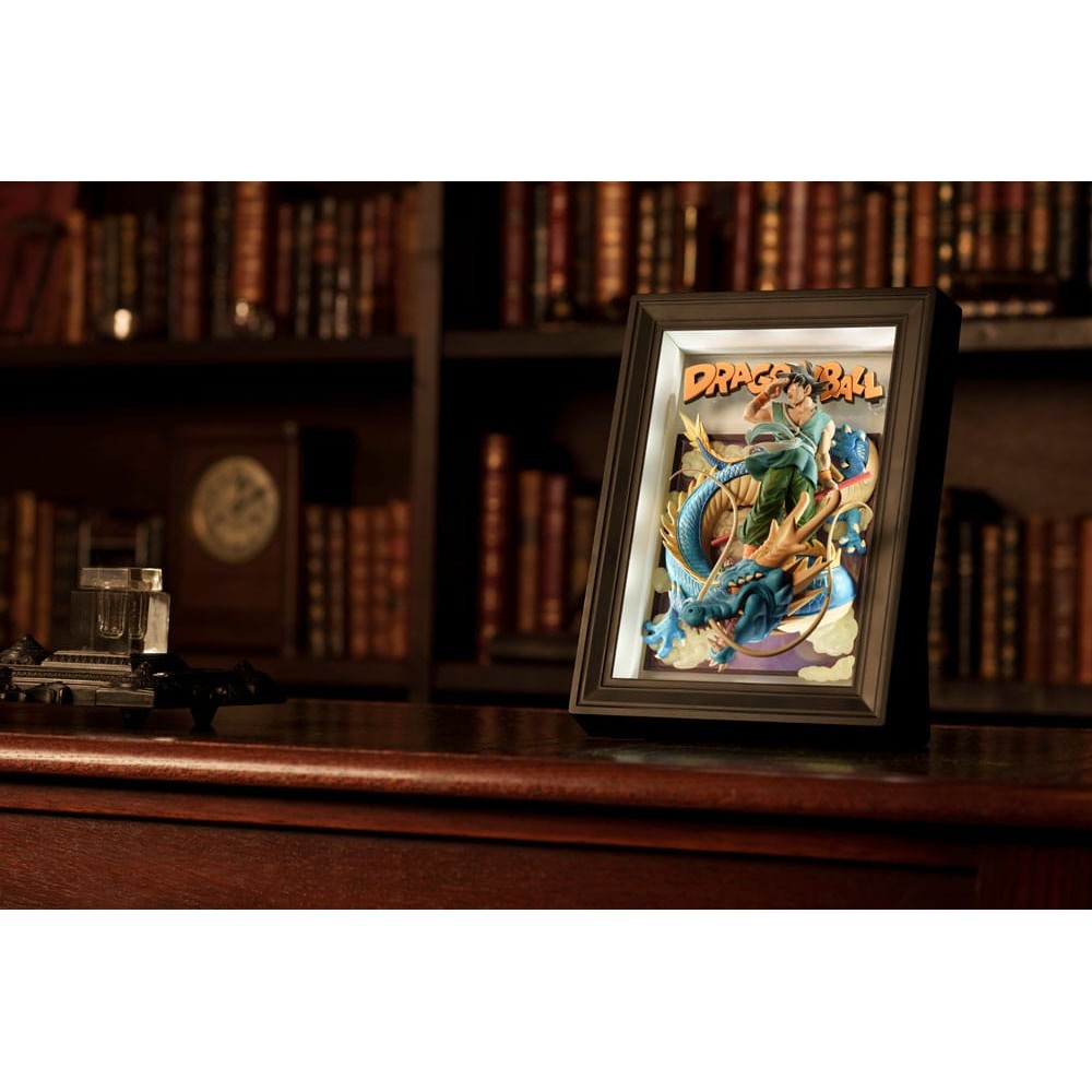 Dragon Ball Z Tamashii Art 3D Relief Picture Son Goku & Dragon 27cm - Scale Statue - Bandai Tamashii Nations - Hobby Figures UK