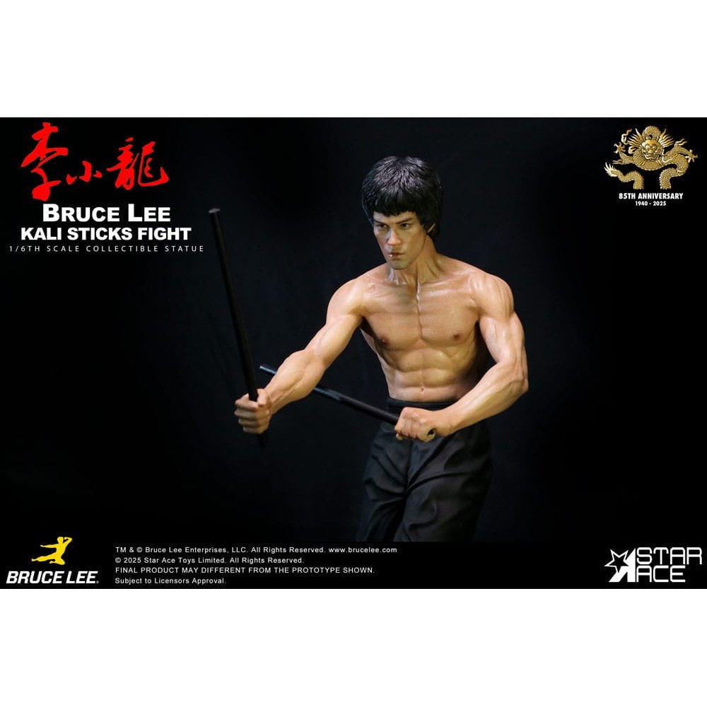 Enter the Dragon Movie Statue 1/6 Bruce Lee Kali Sticks Fight Deluxe Basement Version 30cm - Scale Statue - Star Ace Toys - Hobby Figures UK