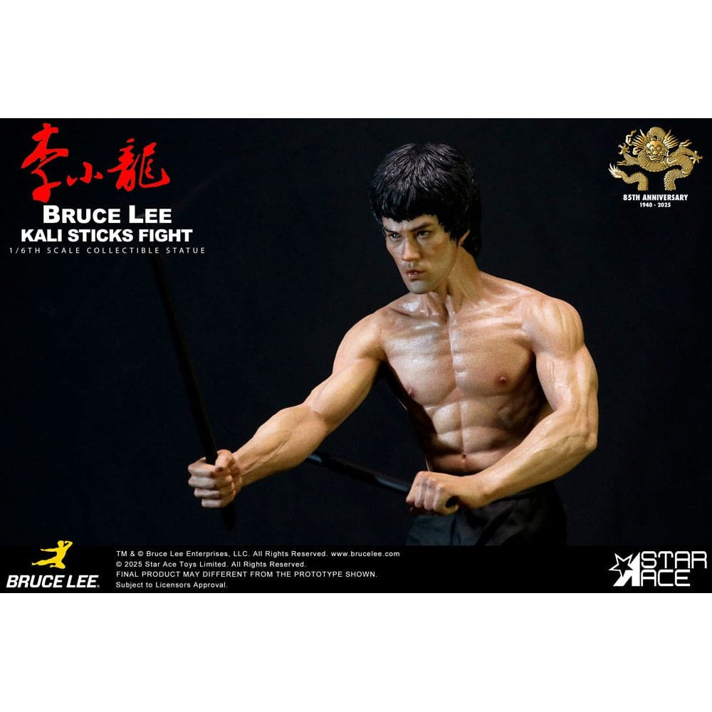 Enter the Dragon Movie Statue 1/6 Bruce Lee Kali Sticks Fight Deluxe Basement Version 30cm - Scale Statue - Star Ace Toys - Hobby Figures UK