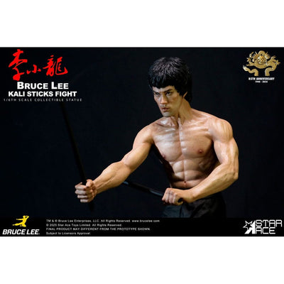 Enter the Dragon Movie Statue 1/6 Bruce Lee Kali Sticks Fight Deluxe Basement Version 30cm - Scale Statue - Star Ace Toys - Hobby Figures UK