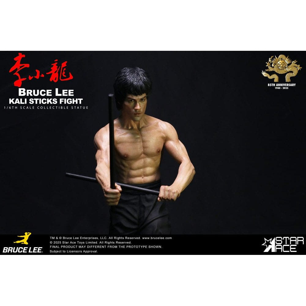 Enter the Dragon Movie Statue 1/6 Bruce Lee Kali Sticks Fight Deluxe Basement Version 30cm - Scale Statue - Star Ace Toys - Hobby Figures UK