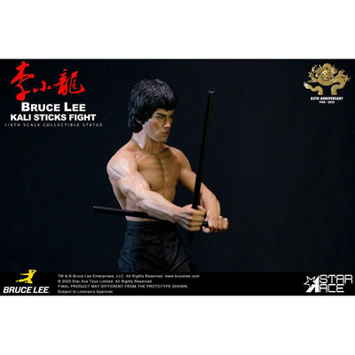 Enter the Dragon Movie Statue 1/6 Bruce Lee Kali Sticks Fight Normal Basement Version 30cm - Scale Statue - Star Ace Toys - Hobby Figures UK