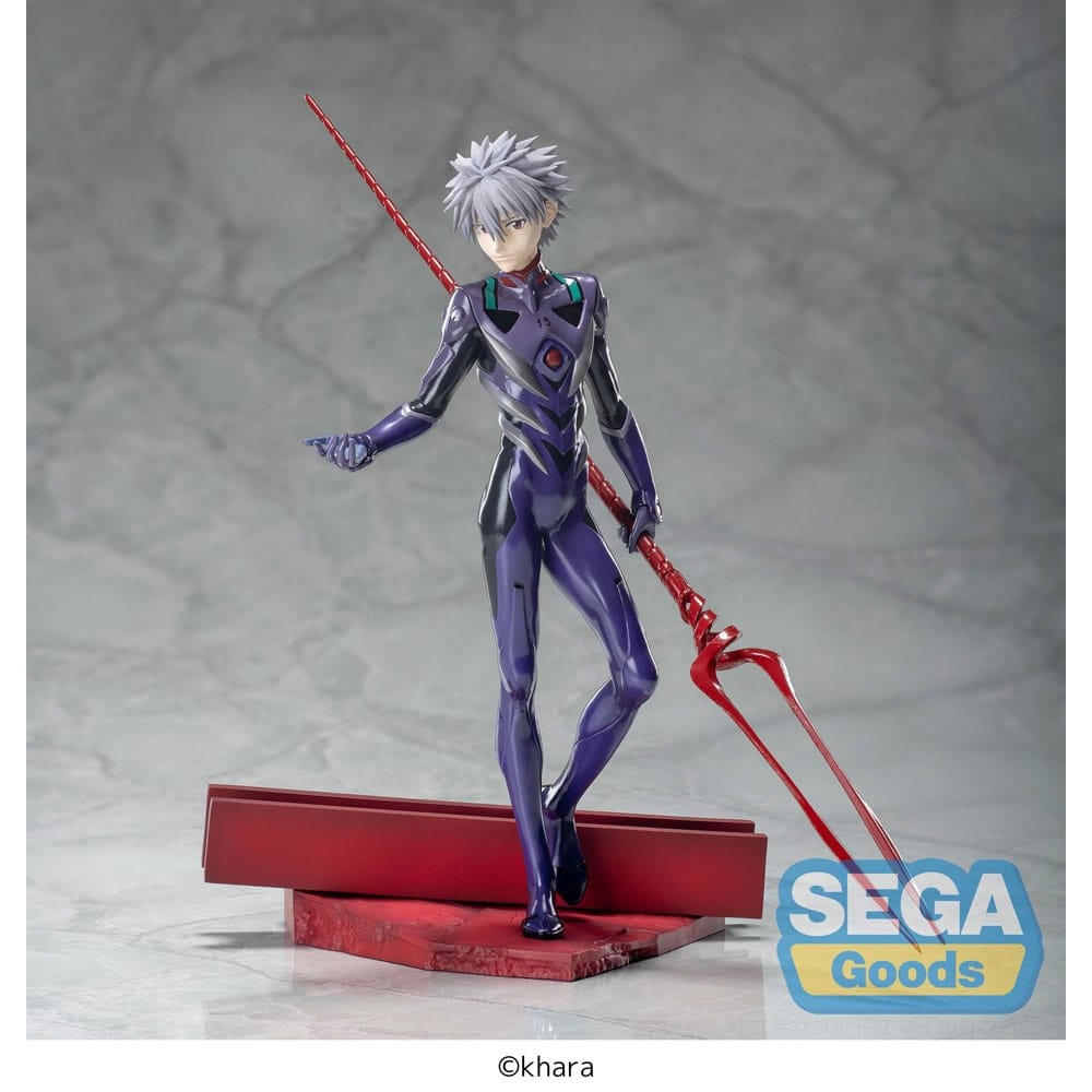 Evangelion: 3.0+1.0 Thrice Upon a Time Luminasta PVC Statue Kaworu Nagisa x Spear of Longinus 21cm - Scale Statue - Sega - Hobby Figures UK